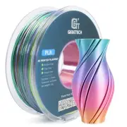 Geeetech Silk Rainbow PLA Filament 1.75mm, 3D Printer Multicolor Filament, Co...