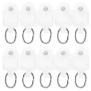 50 PCS Curtain Rod Slides Curtain Slider Hooks L Shape Curtain Rail Roller