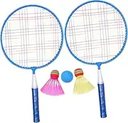 ARTSEWPLY Boys and Girls Badminton Racket Set 2 Aluminum Rackets Balls Lightweight Easy to Carry for Outdoor Sports Play