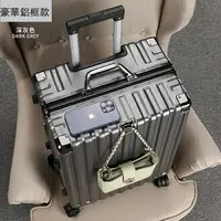 在飛比找樂天市場購物網優惠-鋁框 大容量 行李箱 拉桿箱 靜音輪 鋁框旅行箱 登機箱 密
