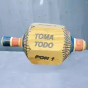 Toma Todo Pirinola Wood Traditional Mexican Game Handmade Great Quality