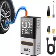 EAFC Tire Inflator Portable 12V Air Compressor 150 PSI With Digital LCD Gauge