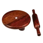 Wooden Chakla-Belan Set/Rolling Pin/Roti Maker & Borad (10/12 inch) Roti Maker