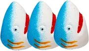 Anneome Shark Bath Ball 3 Pack Natural Bath Salt for Relaxing Spa Experience for Foot Soak Body Wash