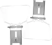 HOLIDYOYO 2Pcs Bench Guard Shield Durable Stainless Steel Eyeshield Attachment Tool for Safety Protection Impact Resistant and Easy to Install for Bench Grinders and Machines