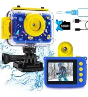 Kids Waterproof Camera - Underwater Camera Birthday Gifts for Girls Boys...