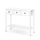 Hallway Console Table Hall Side Entry 2/3 Drawers Display White Desk Furniture