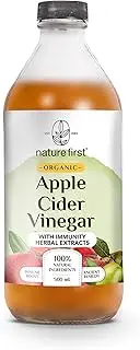 Nature First Organic Apple Cider Vinegar with Immunity Herbal Extracts 500 ml