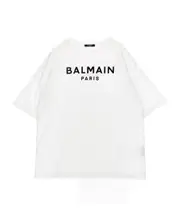 Balmain Kids Logo Printed Jersey T-Shirt 14Y,13Y,12Y,10Y White