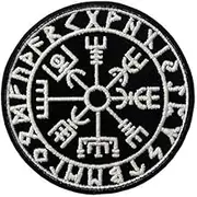Zcketo Northern Europe Viking Compass Norse Rune Tactical Embroidered Hook and Loop Fastener Applique Patch for Caps,Bags,Backpacks,Clothes,Vest,Military Uniforms,Tactical Gears Etc.Style 2