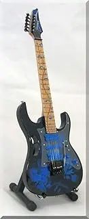 [ARTSTUDIO35] Steve VAI Miniature Guitar Ibanez Blue Floral