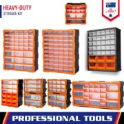 Tool Storage Bin Parts Organizer Drawers Cabinet Box Chest Plastic With Dividers