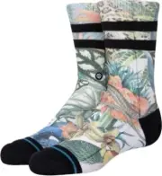 Stance Kids Multicolor Crew Polyester Cushion Jungle Jive Casual Socks L 3-5.5