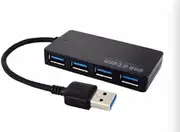 HUB USB 3.0 Laptop PC High Speed External 4 Ports Adapter Splitter USB Expander Computer Accessories for MacBook PS3 Xbox Laptop (White)