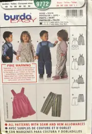 Burda Style Sewing Pattern - 9772 - Pants & Shirt Baby 6M-3Yr