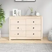 Side Cabinet 100x40x72 cm Solid Wood Pine,Buffets & Sideboards 25.83KG-821764
