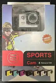 Sports Cam 1080P H.264 Full HD WiFi Camera 10 Includes Accessory Kit