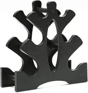 SmarTopus Dumbbell Tree Rack Stand, 3-Tier Dumbbell Storage Rack, Weight Storage Organizer for Multilevel Hand Weight Tower Stand for Home Gym Organization,Black(AIR SHIP 12 DAYS)
