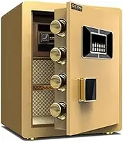 Electronic Safe Digital Security Box Home Office (Golden brown)