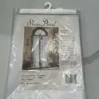 NEW S Lichtenberg Sheer Panel Tangiers White Curtain Window 60 X 63 In Polyester