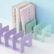 4 Grid Desktop Bookshelf Bookends Books Stand Desktop Storage Organizer Student