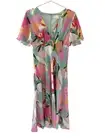 Gorman Protea Sage Dress Silk Blend Knee Length Size 8 BNWT