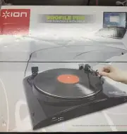 ION Audio PROFILE LP Conversion Turntable Vinyl To CD/MP3/iOS Record Player NEW!