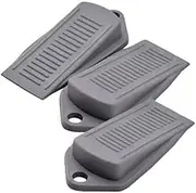 3PCS Thick Rubber Wedge Door Stoppers Floor Carpet Heavy Duty Door Stop– Secure & Thick Wedges for Floor and Carpet – Durable Doorstop for Home and Office Safety