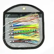 Bimini Lures Jet Head Octopus Skirts Trolling Lure Set! Rigged and Ready to Fish! Mahi Mahi, Tuna, Wahoo Fishing