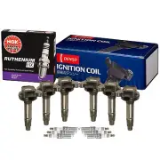 Denso 6 COP Ignition Coils & NGK 6 Ruthenium HX Spark Plugs Kit For Ford Lincoln (for: Ford)