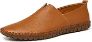 [ZSZJSM] Leather Shoes for Men Large Size Men's Leather Shoes Punching Shoes First Layer Cowhide one-Step Hollow Leather Shoes