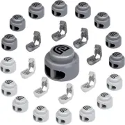 Cord Locks and End Clips for No Tie Shoelaces, Heavy Duty Toggle Stoppers for...