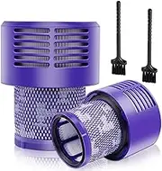 Nandaga Filter Replacement (2 Pack) Compatible with Cyclone V10 Absolute Animal Motorhead Total Clean, V10 Filter Parts HEPA Pre Filter Replaces Part # 969082-01, Blue