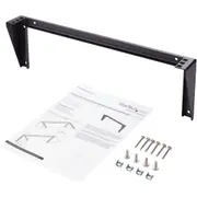 StarTech.com 1U 19in Steel Vertical Wall Mount Equipment Rack Bracket - 56.70 kg Load Capacity - 1