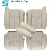 For 2003 2004 2005 06 Chevy Tahoe Suburban Driver Passenger Seat Cover Light Tan