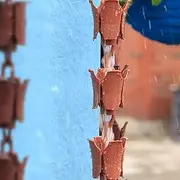 Rain Chains 10ft Length Rain Catcher Chains, Outdoor Decorative Rain Diverter for Villa Garden Eaves Drainage, Home Display & Rainwater Collection Chain (Color : Style1)