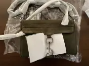 NEW Rebecca Minkoff Mini M.A.C. Crossbody Handbag Green Olive NWT