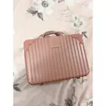 全新14吋玫瑰金小型行李箱