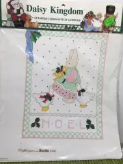 Bucilla Stamped Cross Stitch Daisy Kingdom Christmas 63445 Noel Bunny Geese NEW