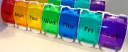 Weekly Pill Organizer Arthritis Friendly, Travel 7 Day Pill Box ONE PILL BOX