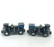 Melissa & Doug Toy Steam Engine Train Locomotive x 2 NEW Wood 1470 3.5in long