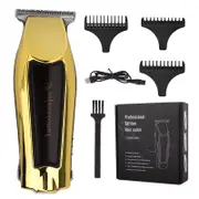USB Rechargeable Electric Hair Trimmer Oil Head Carving Hair Trimmer Digital Display Hair Cutting Machine