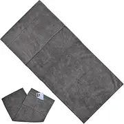 Microfiber Gym Towel, Fitness Towel Sports Towel with Zipper Pocket, Multi-Purpose Microfibre Towel, Exercise Towels, 100X40cm Workout Towel for Yoga, Sport, Running,Gym