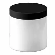 NNEDSZ 5x 250g Plastic Cosmetic Jar + Lids - Empty White Cream Container