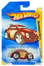 Hot Wheels 2010 New Models #4 Volkswagen Beetle Burgundy