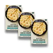 DeLallo Quick-Cook Cheese Risotto, 6.2 oz Box, Made in Italy, Arborio (3-pack)