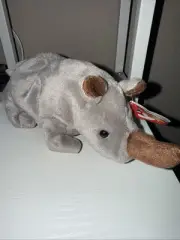 Ty Beanie Baby Spike The Rhinoceros Hang Tag