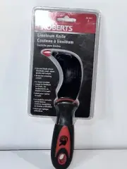 Roberts Linoleum Knife with Curved Blade (cuts Linoleum, Vinyl, Carpet) New