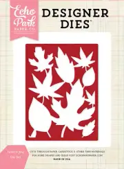 Echo Park Designer Dies Leaves Background Die Set S-3, NEW