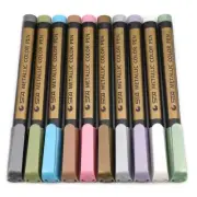 10 pcs Metallic Marker Pen Set Colorful Glitter Pens for Planner Scrapbook